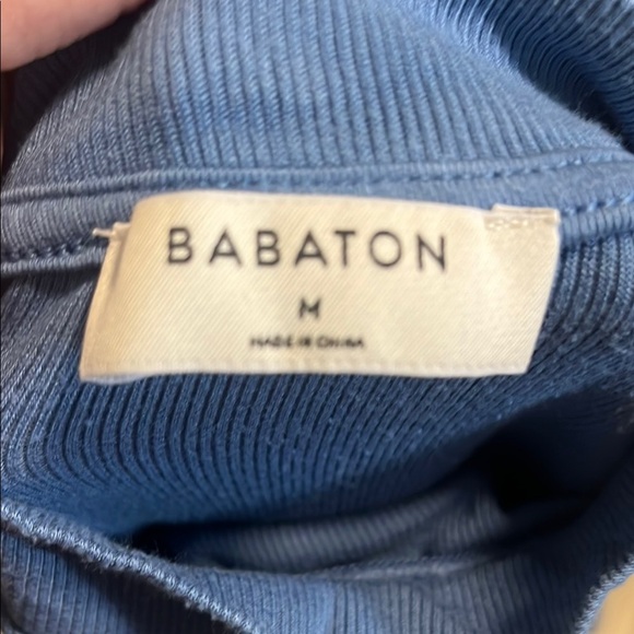 Babaton Sky Blue Ribbed Top medium - Picture 2 of 2